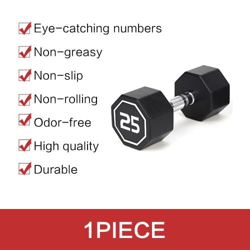 25LB×1pieces per package apollo Dumbbell for both commercial and home usage High-end Coated Octagon Dumbbell